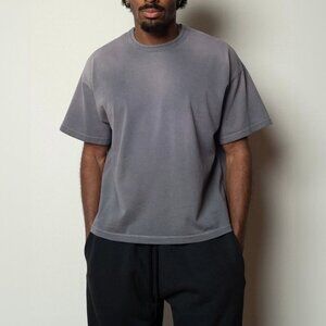 Bare Knuckles Gray Heavyweight Basic T-Shirt L​